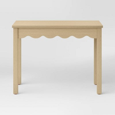 Wavy Writing Desk with Drawer Natural - Room Essentials (LOCAL PICKUP ONLY)