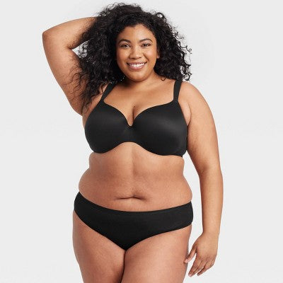 Women's 6pk Bikini Underwear - Auden Solid Mix 1X