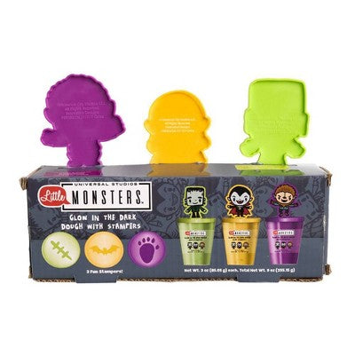 Innovative Designs 3pk Glow in the Dark Dough with Stamper Little Monster