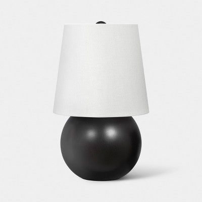 Mini Ceramic Lamp with Finial Black - Room Essentials