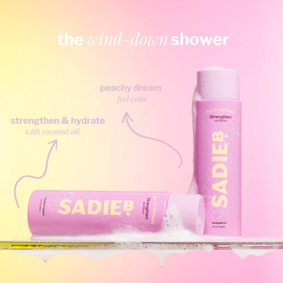 SadieB Peachy Dream - Strengthen & Hydrate Conditioner - 10 oz: For All Hair Types, Sulfate-Free, Daily Use