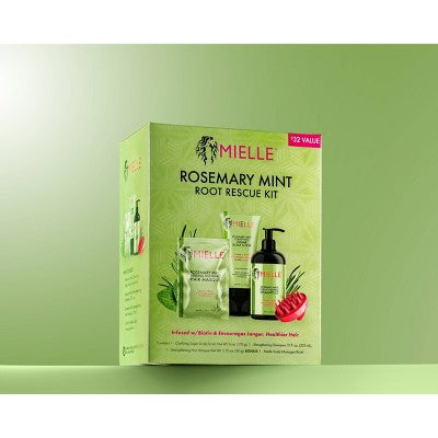 Mielle Organics Rosemary Mint Thickening Hair Treatment Cream Gift Set - 19.75oz/4pk