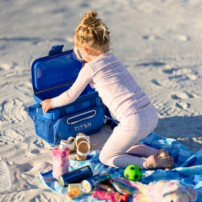 Titan by Arctic Zone Deep Freeze Zipperless Hardbody 12 Cans/8 qt Cooler - Cerulean Blue