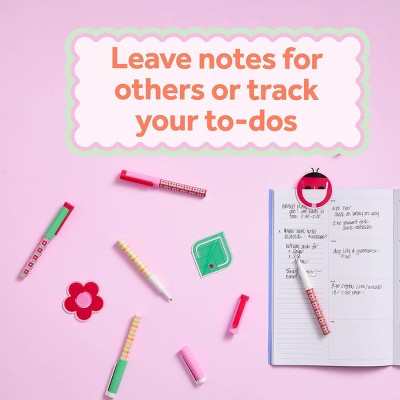Post-it 2pk Gingham Patterned Gel Pens