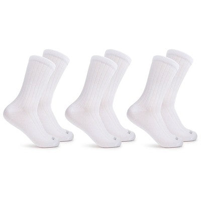 Women's Fruit of the Loom Cotton Comfort 3pk Crew Socks - White 4-10: Midweight, Cotton Blend, Machine Washable