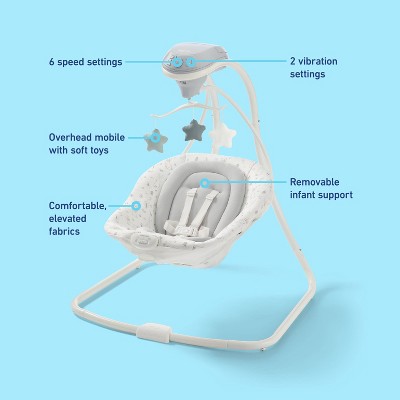 Graco Simple Sway Baby Swing - Blythe (LOCAL PICKUP ONLY)