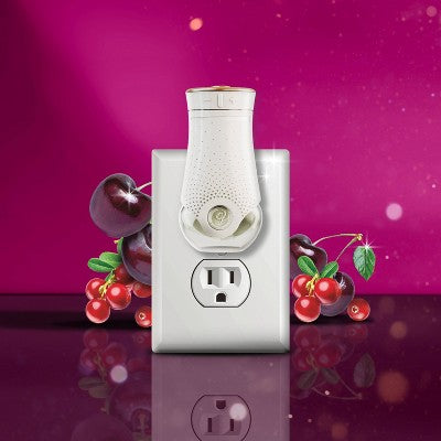 Glade Air Freshener Plug Ins Holiday Scented Oil Diffuser Refills - Black Cherry & Cranberry - 1.34 fl oz/2pk