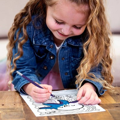 Axolotl Coloring Book with Color Glitch Markers