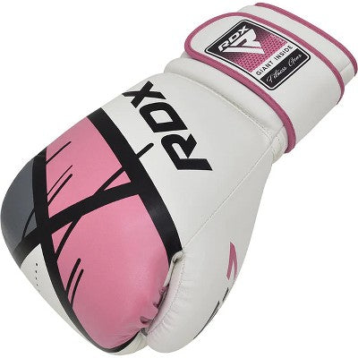RDX Sports Women's Boxing Gloves - Superior Protection & Style for Female Fighters | Lightweight Design, Ergonomic Fit,Training Gloves - Ego Pink 12oz