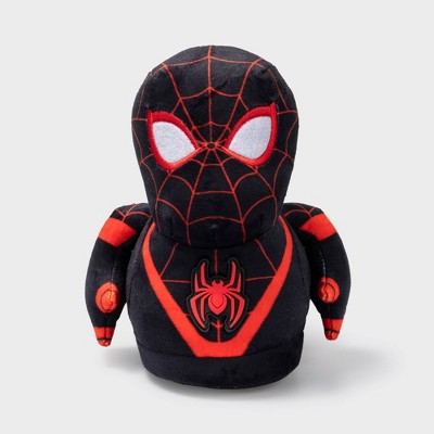 Kids' Marvel Spider-Man 3D Plush Slippers - Black 6-7