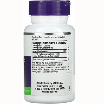 Natrol Dietary Supplements 5-Htp 50 mg Capsule 45ct