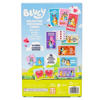 Bluey Valentine Exchange Cards