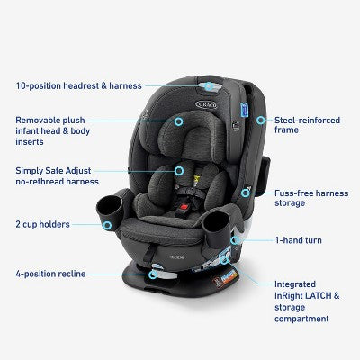 Graco Turn2Me 3-in-1 Rotating Convertible Car Seat - Manchester (LOCAL PICKUP ONLY)