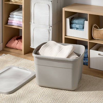 18gal Storage Tote Gray - Brightroom (LOCAL PICKUP ONLY)