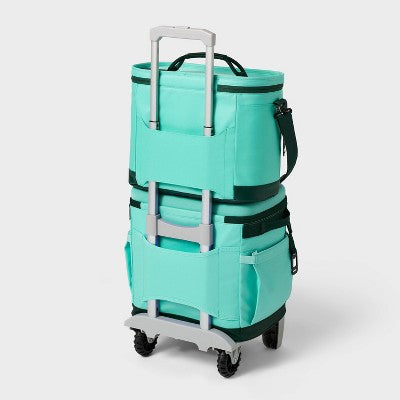 21.7L Soft Sided 30 Cans/ 23 qt Cooler Green - All In Motion