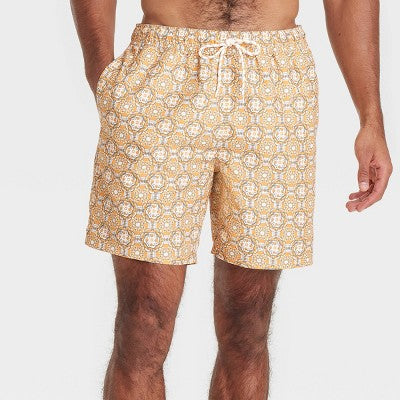 Men's 7" Swim Trunks Goodfellow & Co Yellow XL