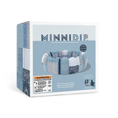 MINNIDIP Minni Tufted Pool - Denim Patchwork