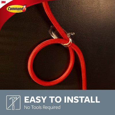 Command Clear Large Cord Clips