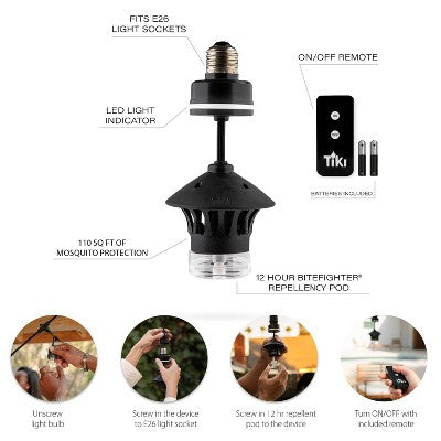 TIKI BiteFighter Plug and Repel Mosquito Repellent Device
