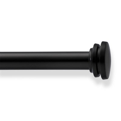 48"-84" Cafe Rod Endcap Black - Room Essentials (LOCAL PICKUP ONLY)