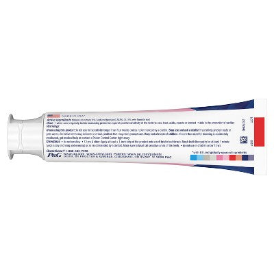 Crest 3D White Advanced Sensitivity Relief Fluoride Whitening Toothpaste - Mint - 3.3oz