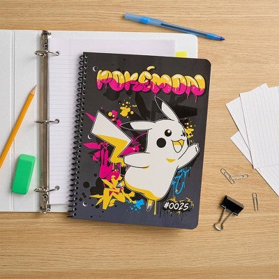 Pokemon 8"x10.5" Graffiti Single Subject Wide Rule Notebook
