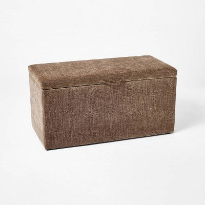 Lynwood Storage Bench Brown - Threshold designed with Studio McGee (LOCAL PICKUP ONLY)