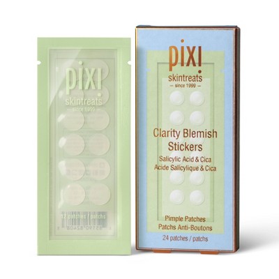 Pixi Clarity Blemish Stickers: Salicylic Acid Facial Treatment for Normal and Acne-Prone Skin, 24 Patches