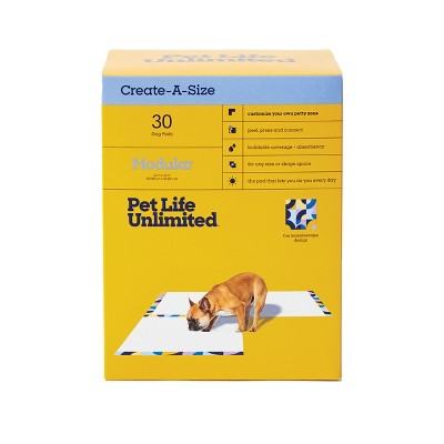 Pet Life Unlimited Create A Size Dog Training Pads - 30ct: Unscented, All Ages, Pet Training Pads