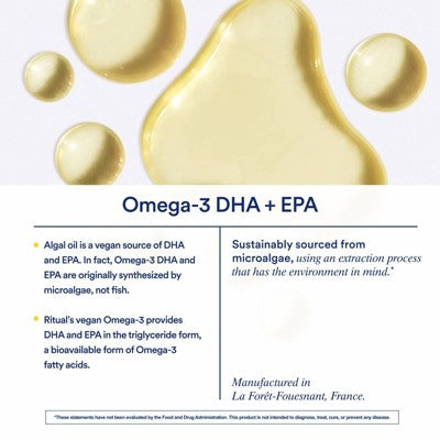 Ritual Omega 3 and Fish Oil Capsule - 30ct