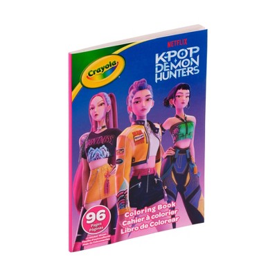 Crayola 10.75"x7.75" K-Pop Demon Hunters Coloring Book 96 Pages