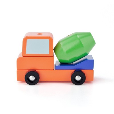 Wood Stacking Vehicle Mixer Truck - Bullseye's Playground