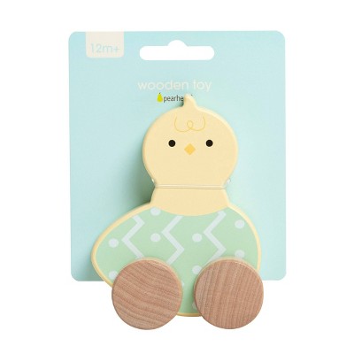 Pearhead Wooden Chick Egg Rolling Toy
