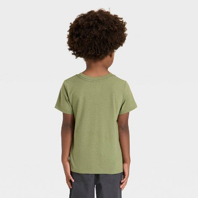 Toddler Boys' Dino Graphic T-Shirt - Cat & Jack Olive 18M