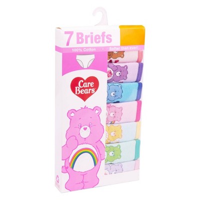 Care Bears Girls' 7pk 100% Cotton Underwear - 8
