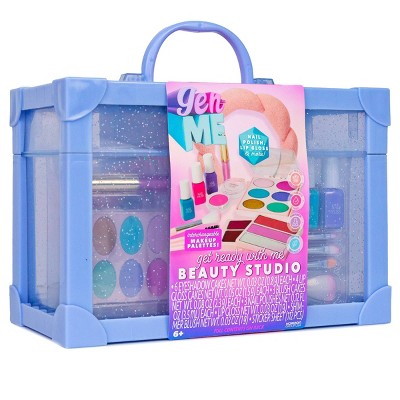 GenMe Get Ready with Me Beauty Studio: Craft Kit for Creative Thinking with Storage Case, 30 Pieces, Non-Toxic