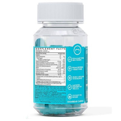 SugarbearPRO Hair Vitamin Vegan Gummy - Multivitamin + Extra Strength Biotin - 62ct