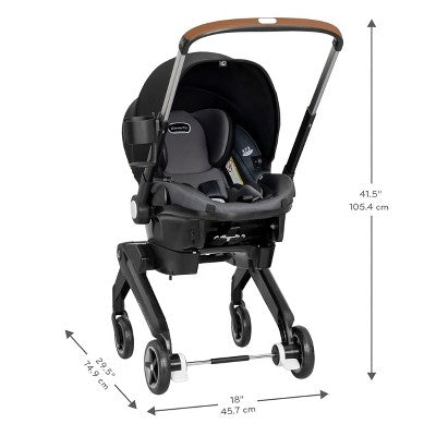 Evenflo Shyft DualRide Travel System with Carryall Storage - Boone Gray (LOCAL PICKUP ONLY)