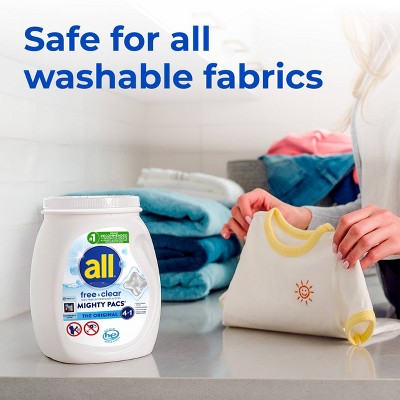 All Unscented Might Unit Dose Laundry Detergent Pacs - 80ct: Dermatologist Tested, Hypoallergenic, Dye-Free