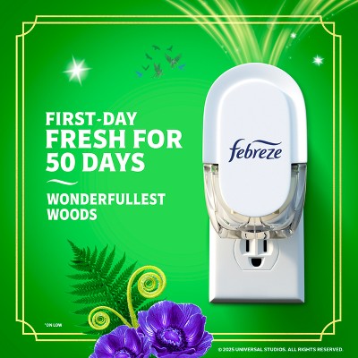 Febreze Plug Dual Refills Wicked Gain Wonderfullest Woods Air Freshener - 1.75 fl oz/2ct