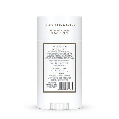 Native Limited Edition Fall Getaway Deodorant - Fall Citrus & Suede- 2.65oz