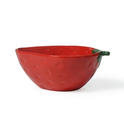 Novelty Ceramic Bowls Strawberry - Bullseye's Playground
