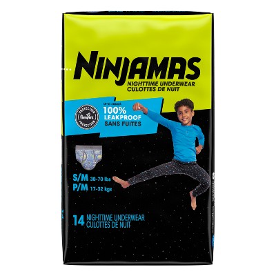 Pampers Ninjamas Nighttime Bedwetting Underwear Boy - Size S/M - 14ct