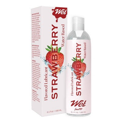 Wet Flavored Lubricant - Strawberry - 6.1oz