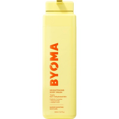 BYOMA Brightening Body Wash - 16.9oz: Vegan, Alcohol-Free, Fresh Scent, Normal Skin, Whole Body Cleansing Liquid