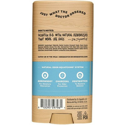 DR. SQUATCH Men's Natural Solid Deodorant Coastal Mist - 2.65oz