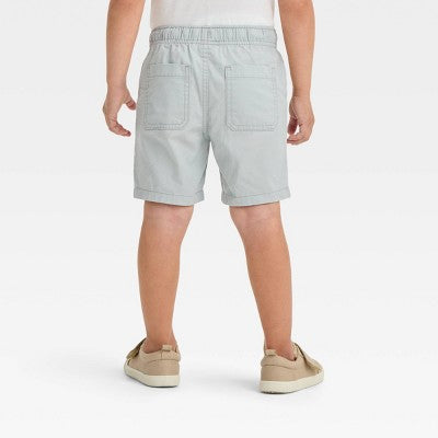 Toddler Boys' Woven Solid Pull-On Shorts - Cat & Jack Gray 18M