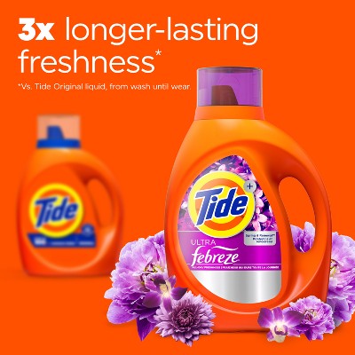 Tide Plus Febreze Spring & Renewal High Efficiency Liquid Laundry Detergent Soap - 149 fl oz