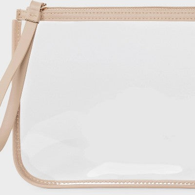 Clear Pouch Wristlet - A New Day Tan