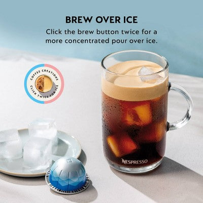 Nespresso Limited-Edition Vertuo Pop+ Coffee and Espresso Maker by Breville Matte Black Gold